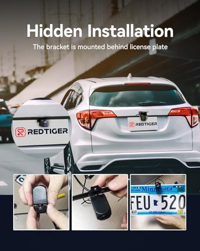 REDTIGER 1080P Waterproof Rear Camera for Dash Cam Series
