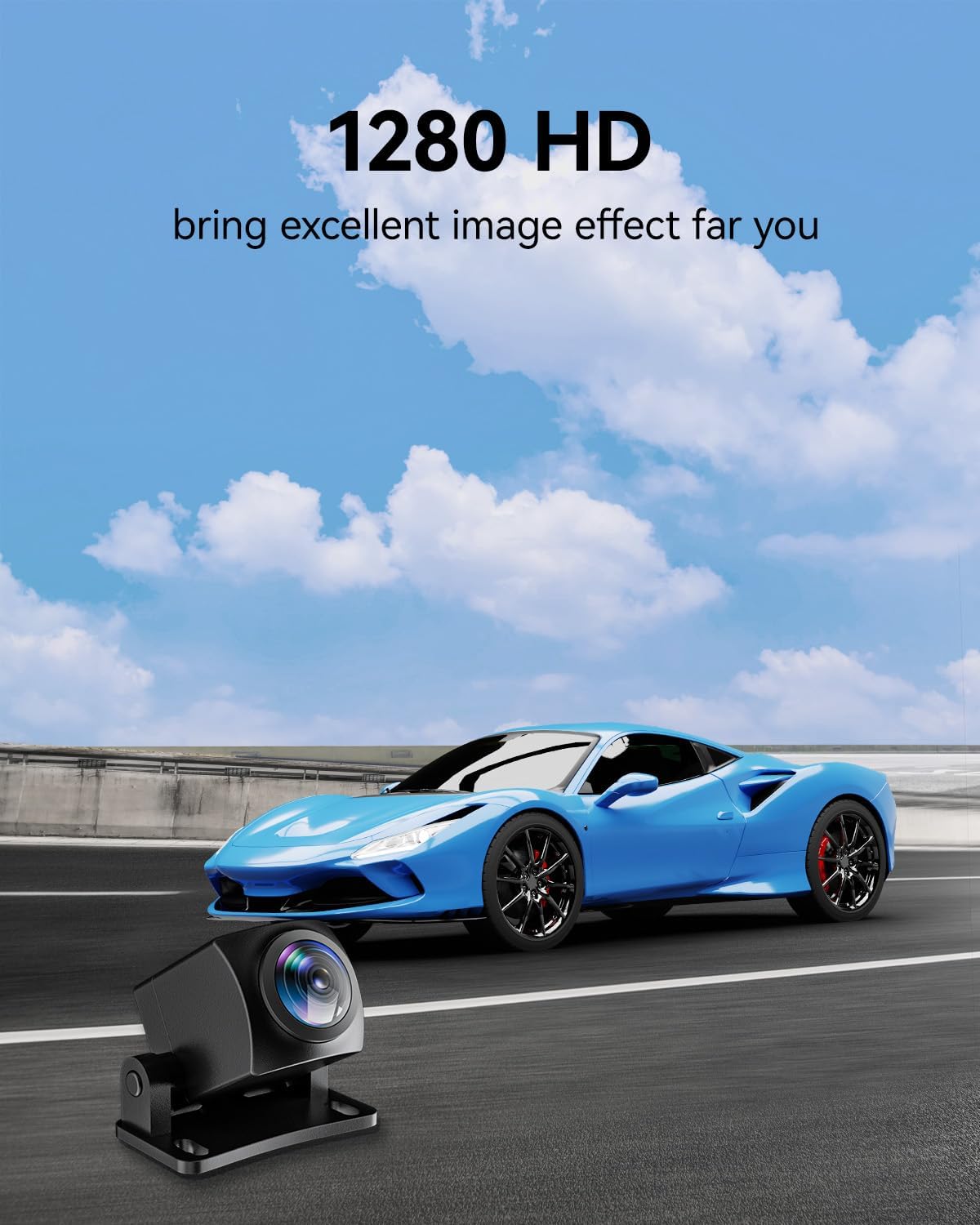 REDTIGER 1080P Waterproof Rear Camera for Dash Cam Series
