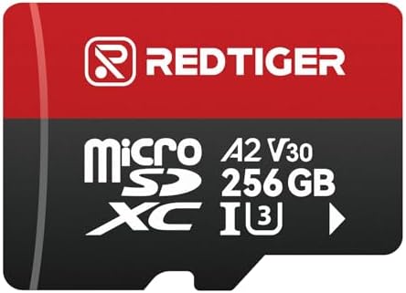 REDTIGER 256GB Micro SD Card UHS-I U3 V30 for Dash Cams