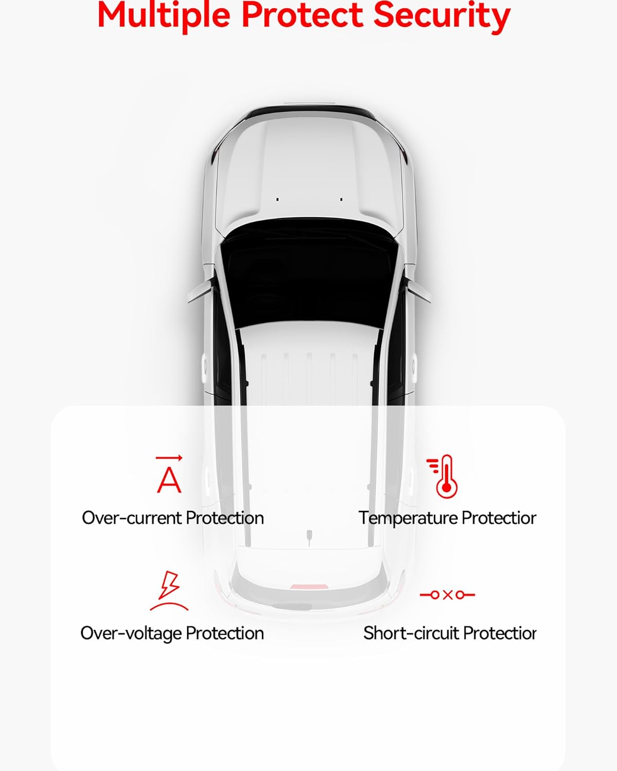 REDTIGER 4-in-1 Car Charger Adapter with Dual USB Ports