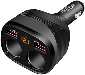 REDTIGER 4-in-1 Car Charger Adapter with Dual USB Ports