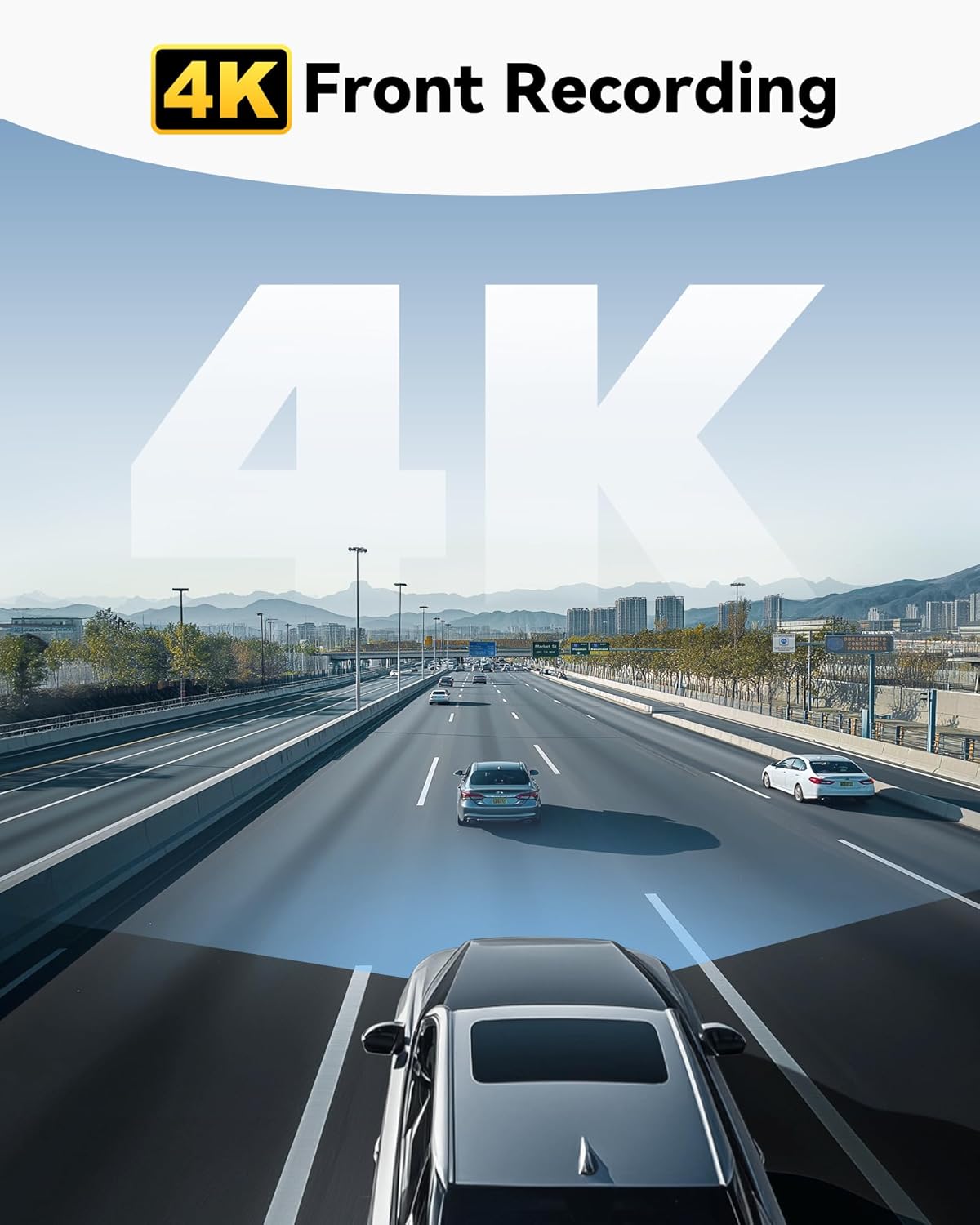 REDTIGER 4K Dash Cam with ADAS, WiFi, GPS & Night Vision
