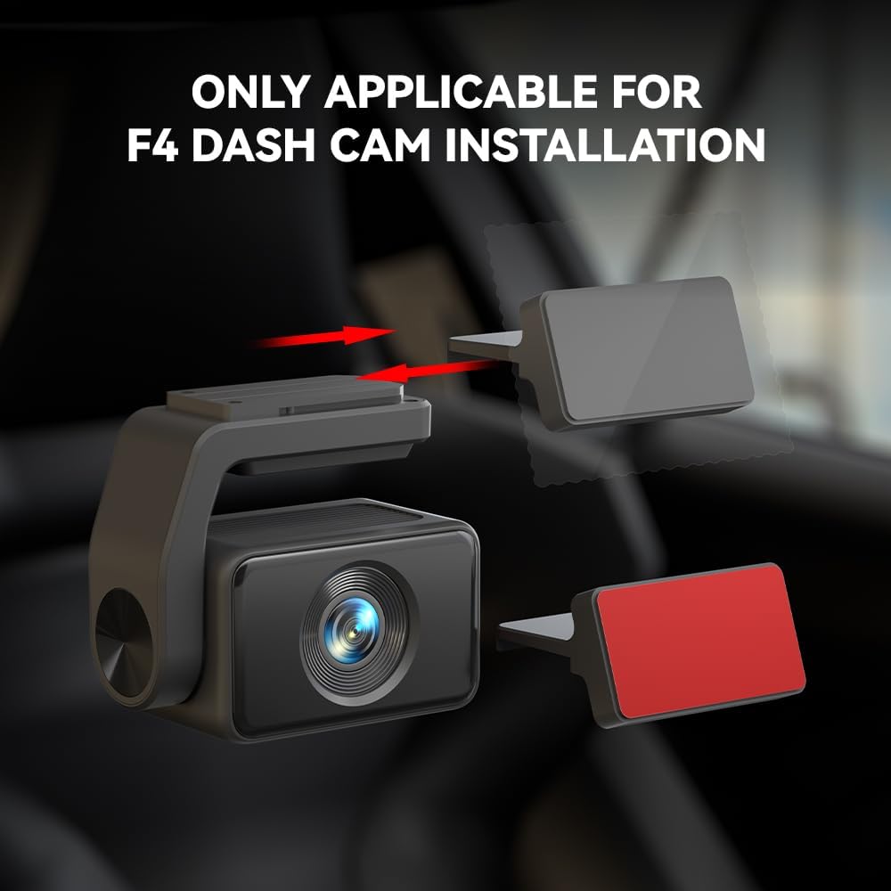 REDTIGER F4 Dash Cam Right Angle Glass Mount for Truck/Bus