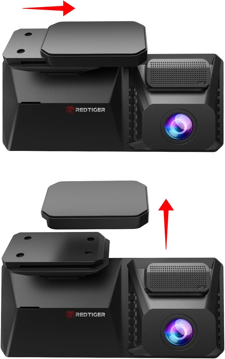 REDTIGER F77 Dash Cam Mount with Adhesive & Electrostatic