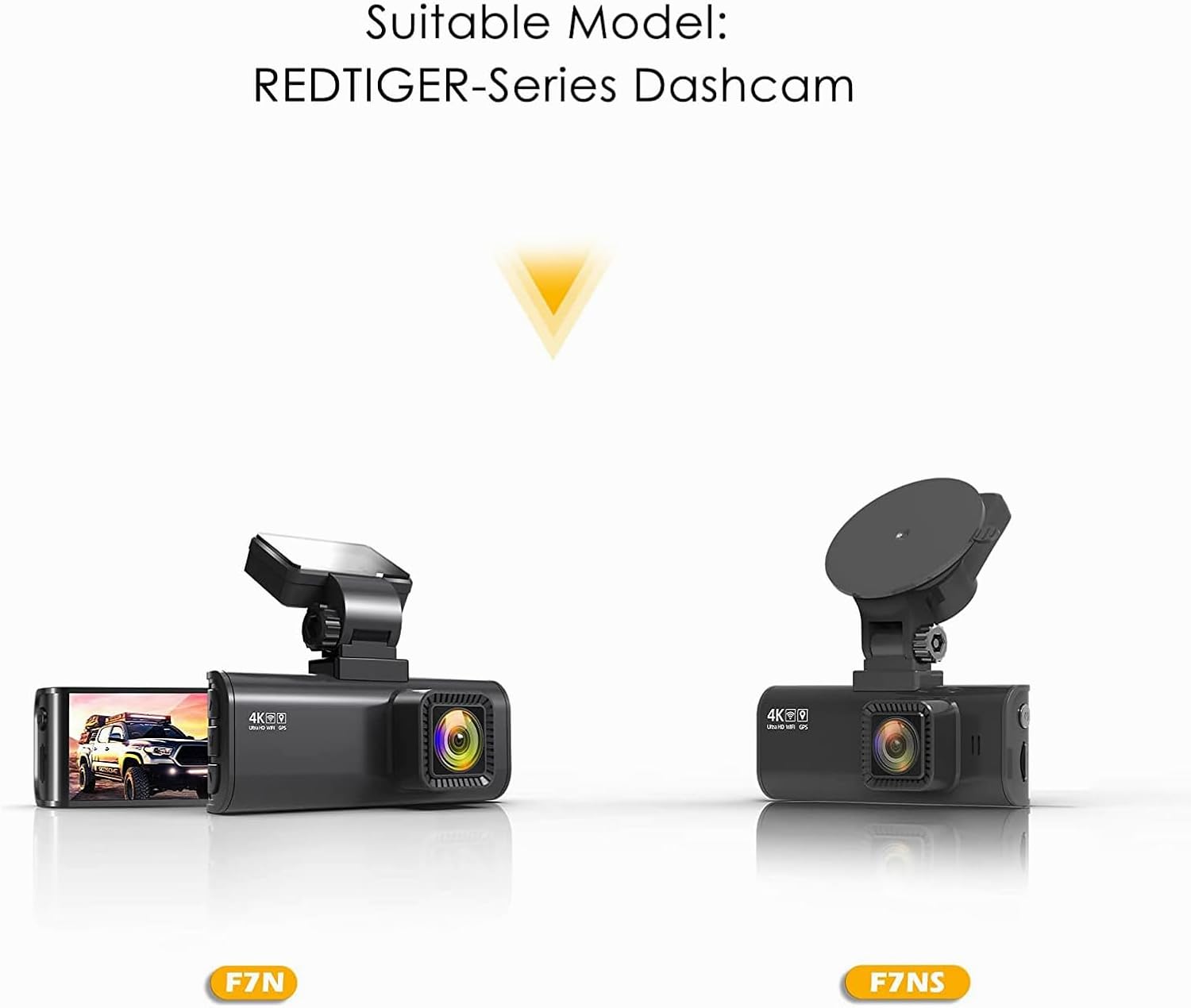 REDTIGER F7N 4K Dual Dash Cam with WiFi & 64GB Card