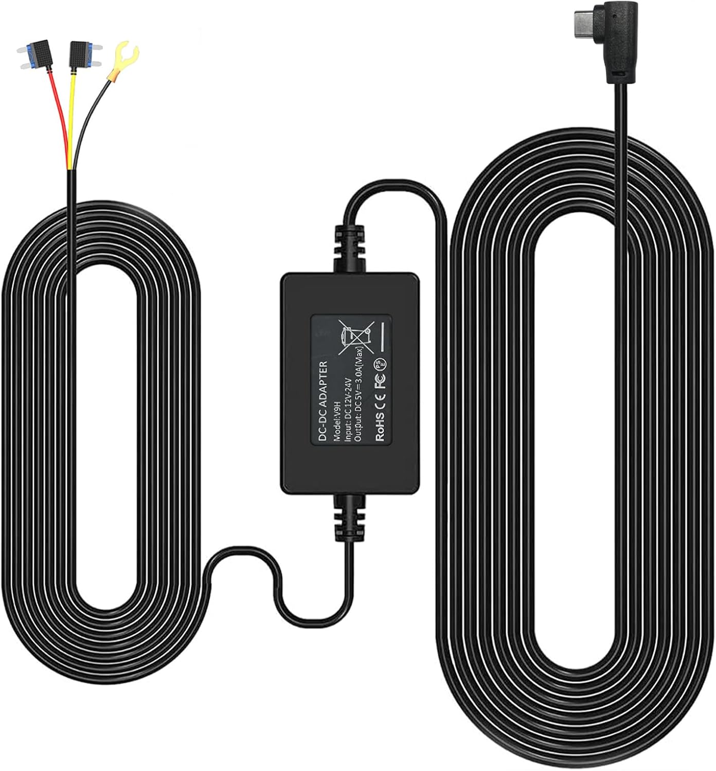 REDTIGER F7N Dash Cam Hardwire Kit USB-C 12V-24V 5V/2.5A