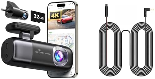REDTIGER F9 4K Dual Dash Cam with WiFi GPS & 32GB Card