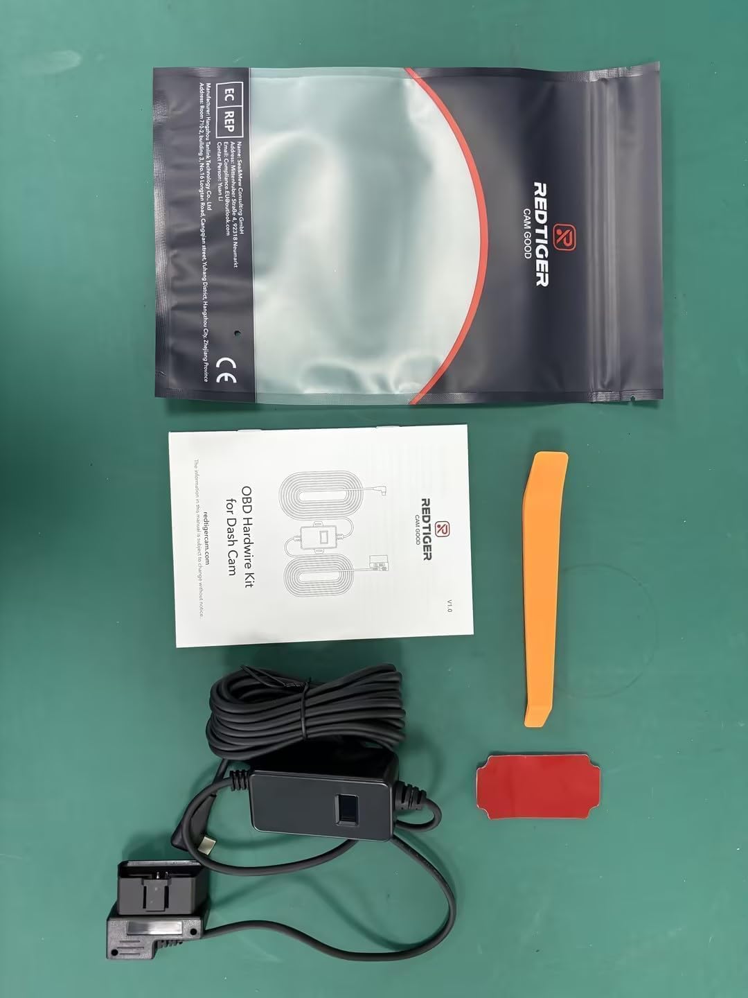 REDTIGER OBD Hardwire Kit USB-C Power Cable for Dash Cams